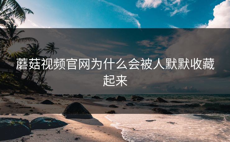 蘑菇视频官网为什么会被人默默收藏起来